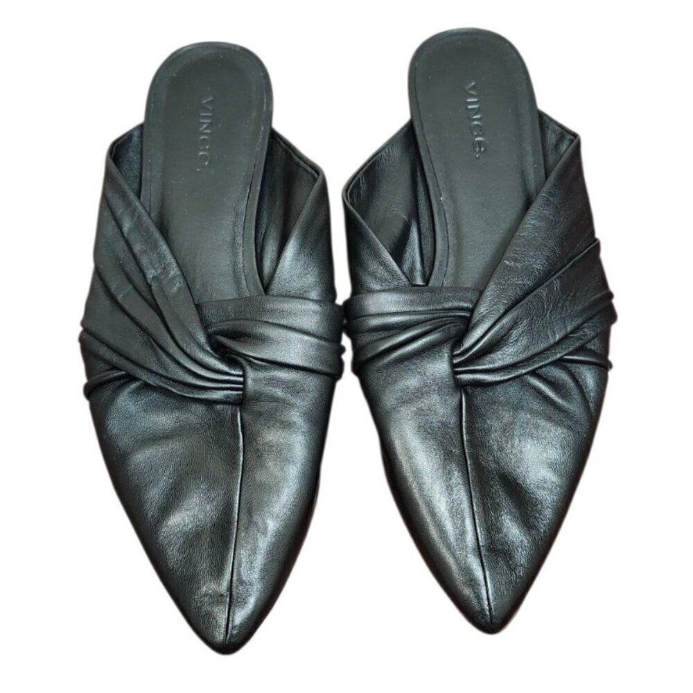 Vince Crenne Leather Mule Flats Size 6 - Picture 7 of 14